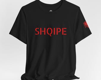 Camiseta patriótica de Albania, camiseta unisex con la bandera del águila bicéfala. Regalo para albaneses-estadounidenses.