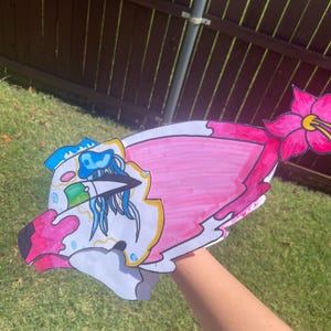 Dragon Puppet - summer themed