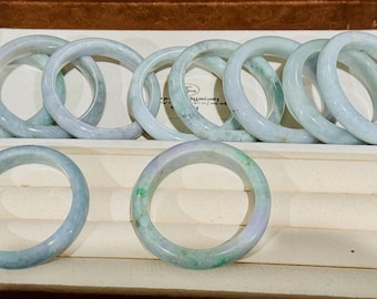 Certified Natural Untreated (Type A) Burmese Jadeite Bangles | Elegant and Classic | 52 mm to 57 mm (Small - Medium) 缅甸翡翠手镯