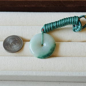 Timeless Bi Disc  (Lucky Button) Jade Pendant Necklace | Natural Untreated Type A Burmese Jadeite | 平安扣