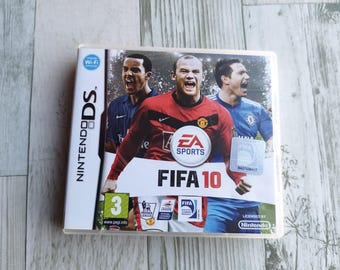 Vintage fifa 10 Nintendo DS Game Complete In Box, PAL Europe Football Game Cartridge, Retro Soccer Video Game for DS 2DS 3DS