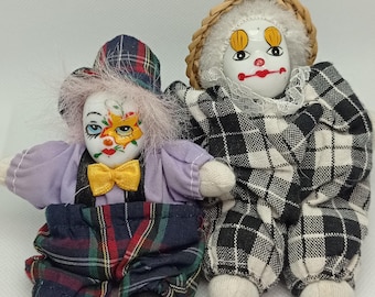 ヴィンテージ ピエロ人形、大きい、ピエロ人形、人形、ピエロの装飾