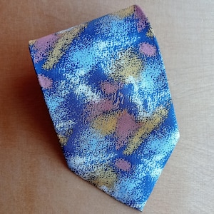 Vintage ITALIANO NECKWEAR Tie | Made in Italy | Multicolor Silk Necktie | Elegant Italian Accessory | Retro Patterned Men&#39;s Fashion