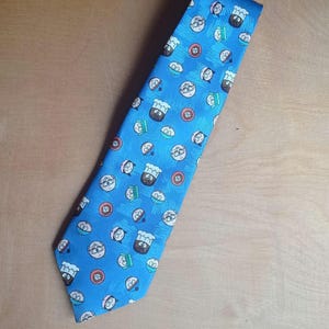 Vintage South Park Tie Official Cartoon Necktie for Men – Rare 90s TV Show Fan Gift, Funny Character Print Polyester Collectible