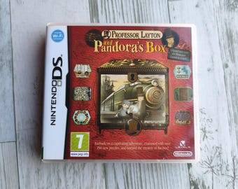 Vintage Professor Layton And Pandora’s Box Nintendo DS Game Complete In Box, PAL Europe Puzzle Adventure, Retro DS Game for DSi 2DS 3DS