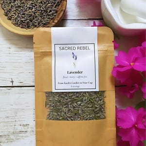 Organic Lavender Herbal Tea – Caffeine-Free Relaxing Sleep Aid – Floral Loose Leaf Tea Blend – Calming Wellness Tea Gift