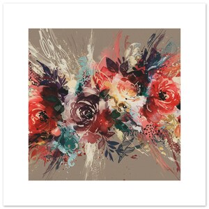 Poster in carta semi-lucida premium floreale