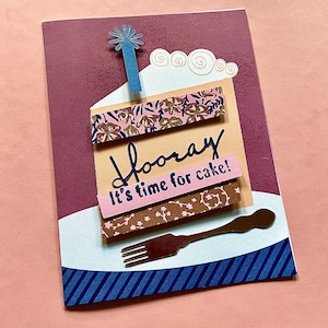 Cartes d'anniversaire - gâteau, bougies, ballons