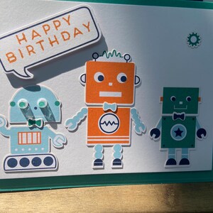 Cartes d'anniversaire - Robots