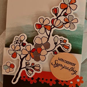 Sympathy cards - flowers