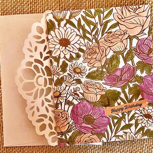Cartes d'anniversaire - fleurs