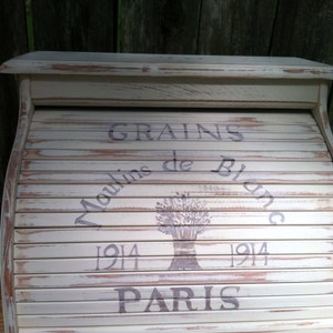 RESERVED for RMJ extra large bread box in Paris style with Jumper famille 1946 and 1950 image 3