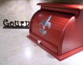 fleur-de-lis bread box handpainted and built