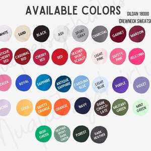 Custom Embroidered Comfort Colors Sweatshirt, Personalized Trendy Gift imagem 7