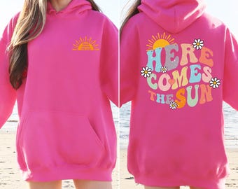 Here Comes The Sun Unisex Hoodie, Baby Shower Hoody