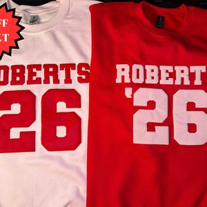 Custom Puff Design Team Sweatshirt,Embossed Puff, Custom Team Name Sweatshirt, School Spirit, Varsity Team, Number On Sleeve, Team tshirt