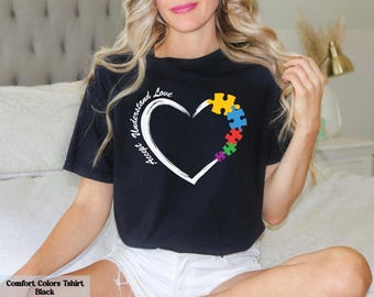 Autism Shirt, Autism Month Tee, Accept Understand Love Tee, Its Okay To Be Different Tee, Autism Awareness Shirt, Autism Puzzle Piece Shirt
