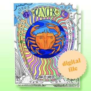 print-at-home zodiac coloring book pages