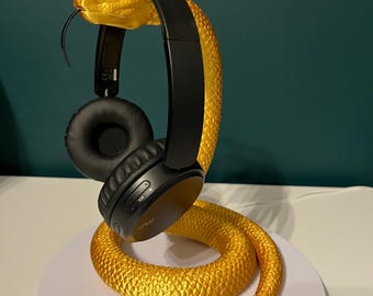 Snake Headphone Stand / Headset Holder / Gamer Gift