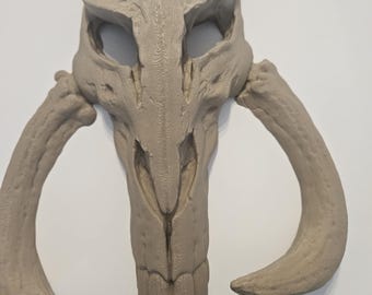 Tenture murale Mandalorian, crâne de mythosaure