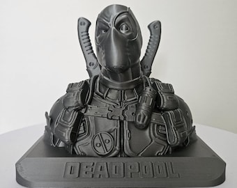 Decorative Deadpool Bust Statue for Home Ornaments