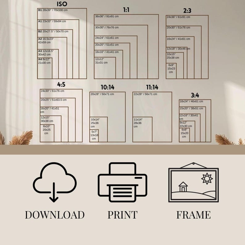 Wall Art Size Guide.