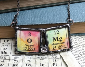 OMG! "The Elements of Surprise" Periodic Table Pendant with Swarovski Crystal