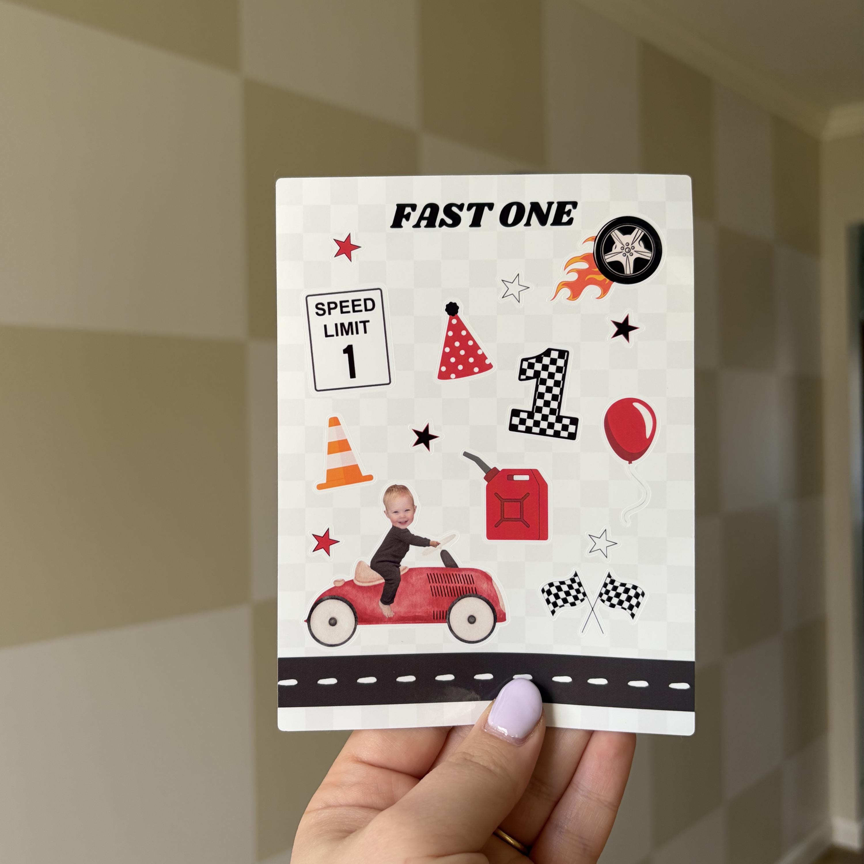 Custom Race Car Sticker Sheets, Personalized Cars Birthday Party Favors ...