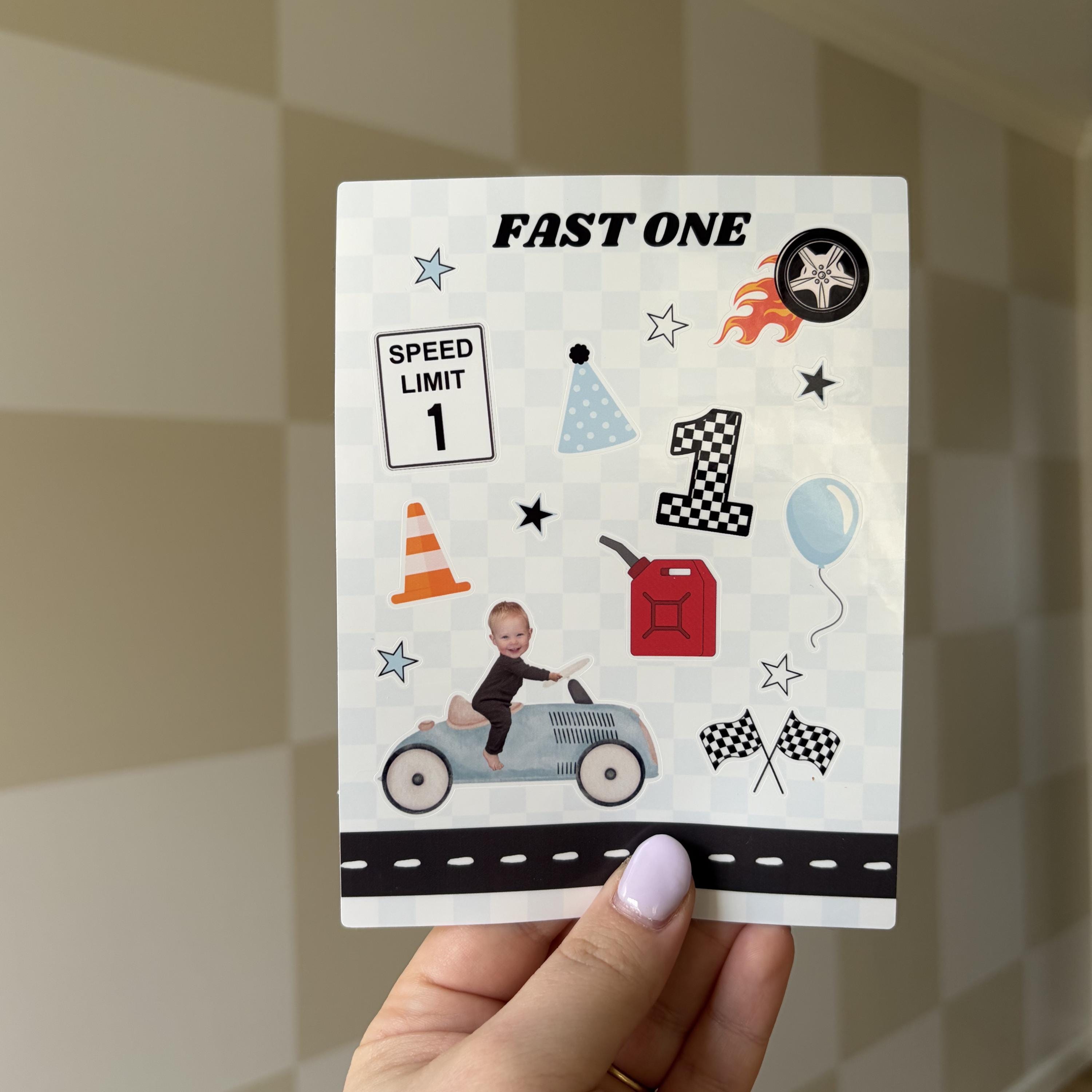 Custom Race Car Sticker Sheets, Personalized Cars Birthday Party Favors ...