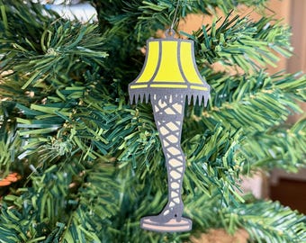 Major Award Christmas Ornament • Iconic Fishnet Leg Lamp • Holiday Decor • Retro Gift • Funny Xmas Tree Ornament • 5 inches tall