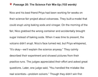 5th Grade Fluency Passages with Questions