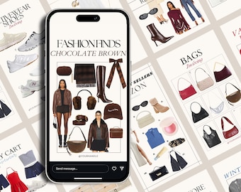 20 Editable Instagram Templates, LTK Canva Template, Instagram Canva Template, LTK Social Media, LTK Fashion Template, Aesthetic