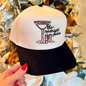 Embroidered Midnight Rodeo Espresso Martini Trucker Hat Ball Cap