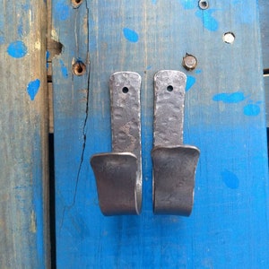 Two Axe Hooks with Matching Screws How to Hang an Axe Axe Wall Mount image 9