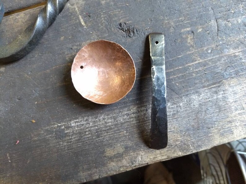 Copper and Steel Coffee Scoop Coffee Measuring Spoon Copper Spoon Handmade Measuring Spoon Coffee Gift