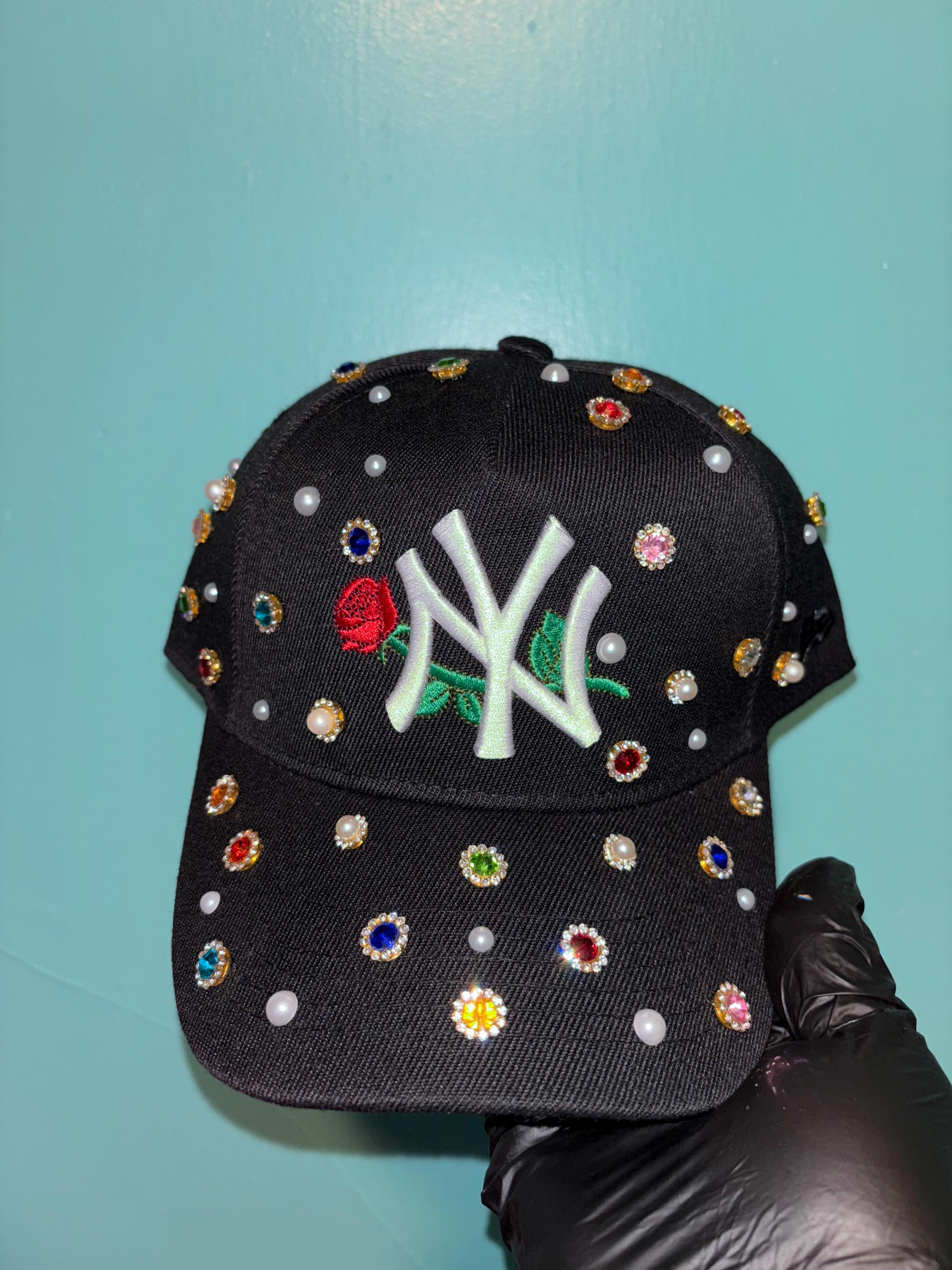 Black Yankee Fitted - Etsy