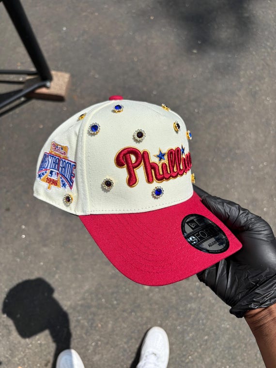 Philadelphia Phillies Snapback Rhinestones - Etsy display picture 1