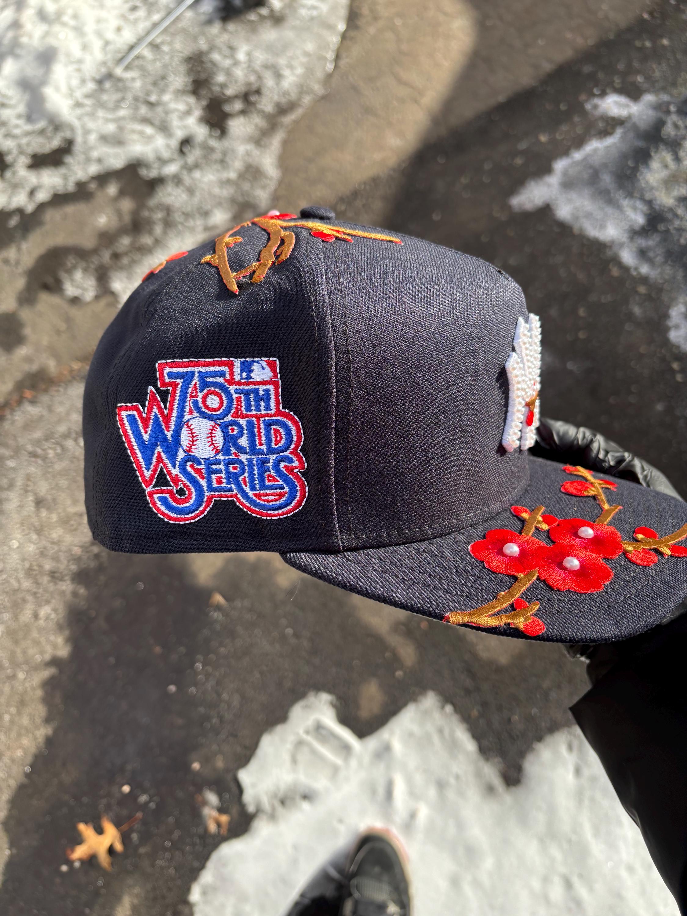 New York Yankees Snapback Flowers and Pearls - Etsy