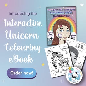 Interactive Unicorn Colouring Book