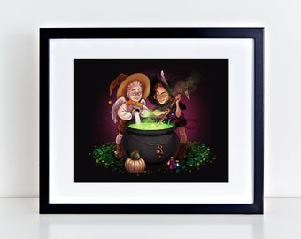 Little witches 8x10 print