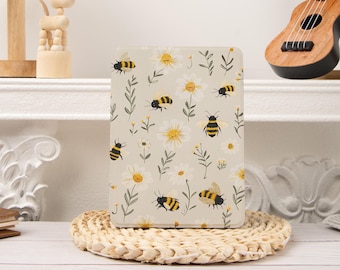 Bee Daisy Kobo/Kindle Paperwhite Case 11th 6.8&#39;&#39;,Paperwhite 12th 7‘’，Kindle 2022/2024 Colorsoft, Kobo Cover,Kindle Oasis,Clear Back Strap