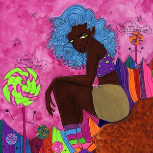 G Lollipops - original drawing/painting