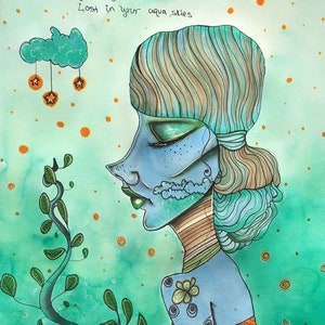 Obsidian Minds - original drawing/painting
