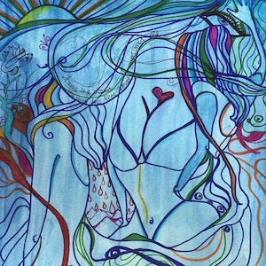 Consumed - original drawing/painting