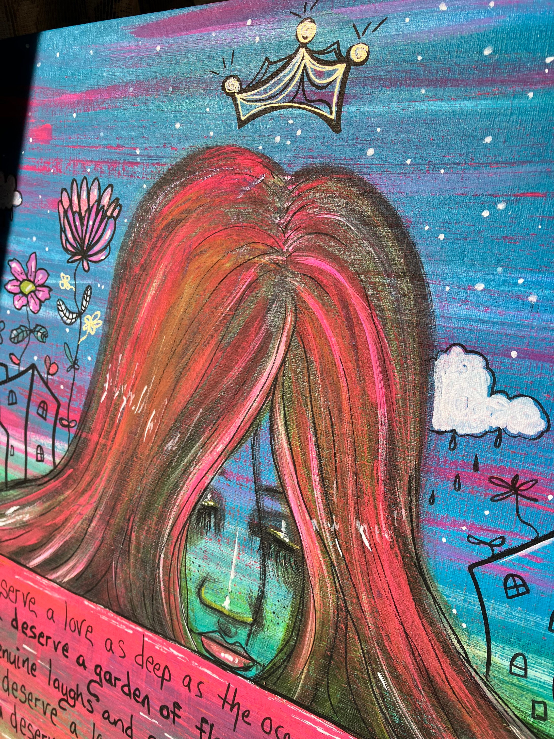 ★ORIGINALアート YOU DESERVE LOVE ORIGINALアート 'You Deserve LOVE' 絵画 RAsuperstar 通販
