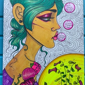 More Hope, More Opportunities - original surreale Zeichnung auf Papier