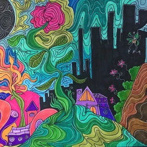 A Sacred Place - original drawing/painting