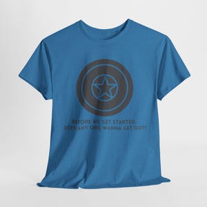 Superhero Shield Quote Tee: Winter Hero Apparel image 7