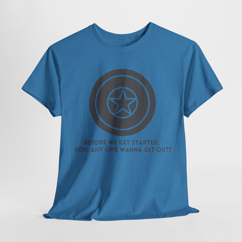 Superhero Shield Quote Tee: Winter Hero Apparel image 7