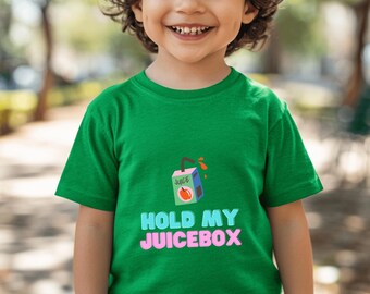 Ich halte meine Juicebox Kleinkind Shirt: Lustiges Grafik-T-Shirt